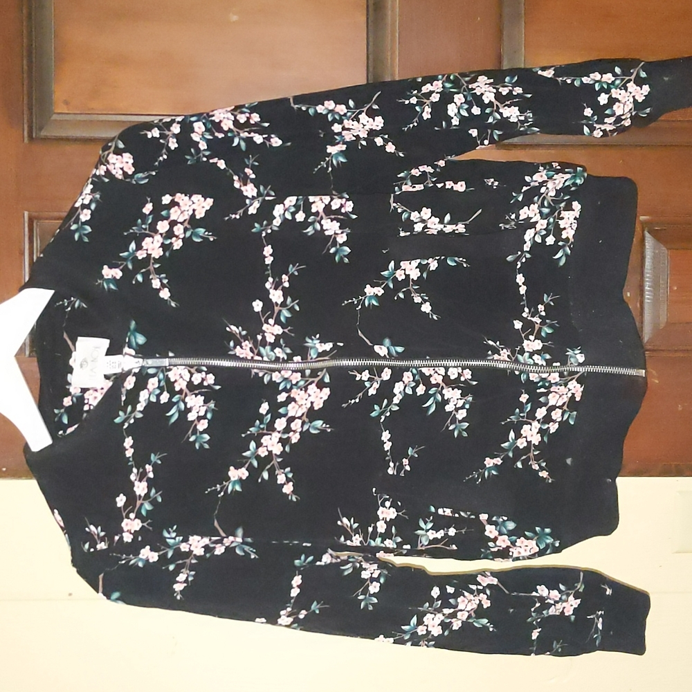 Lila Rose Floral Pattern Boutique Jacket